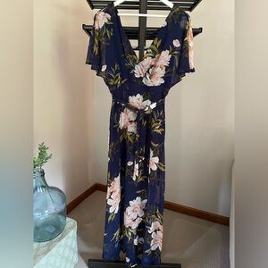 Luxology Floral Navy Dress